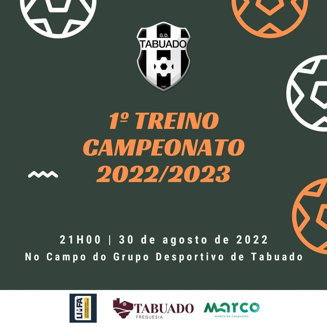 GRUPO DESPORTIVO DE TABUADO - 1º treino -  Campeonato 22/23